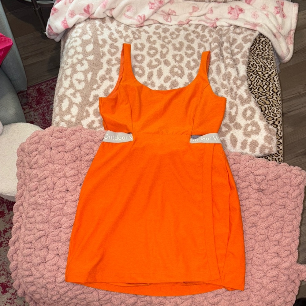 Outdoor Voices Orange Court Skort Dress